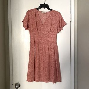Loft flutter sleeve dress